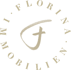 Florina Immobilien Badge Anführungszeichen zu Beginn des Zitats